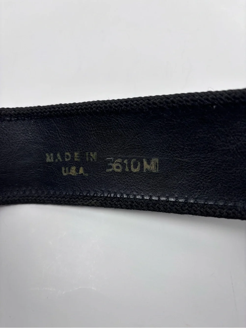 Vintage Black Velvet Glitter Bow Belt Made in USA Retro Statement Waist Belt M
